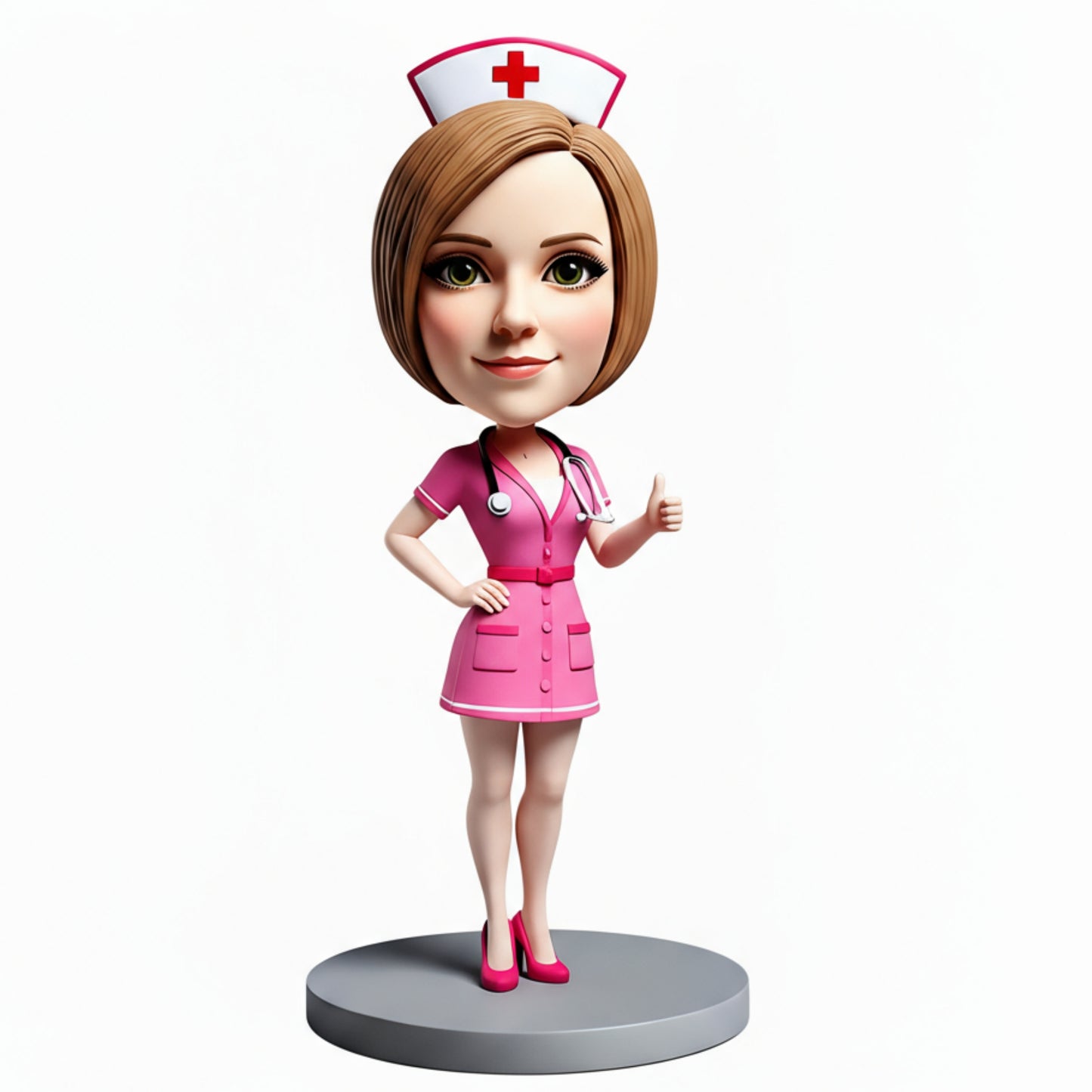 Sexy Female Nurse Custom Bobblehead - Perfect Gift for Nurse - Customizable Pose & Outfit