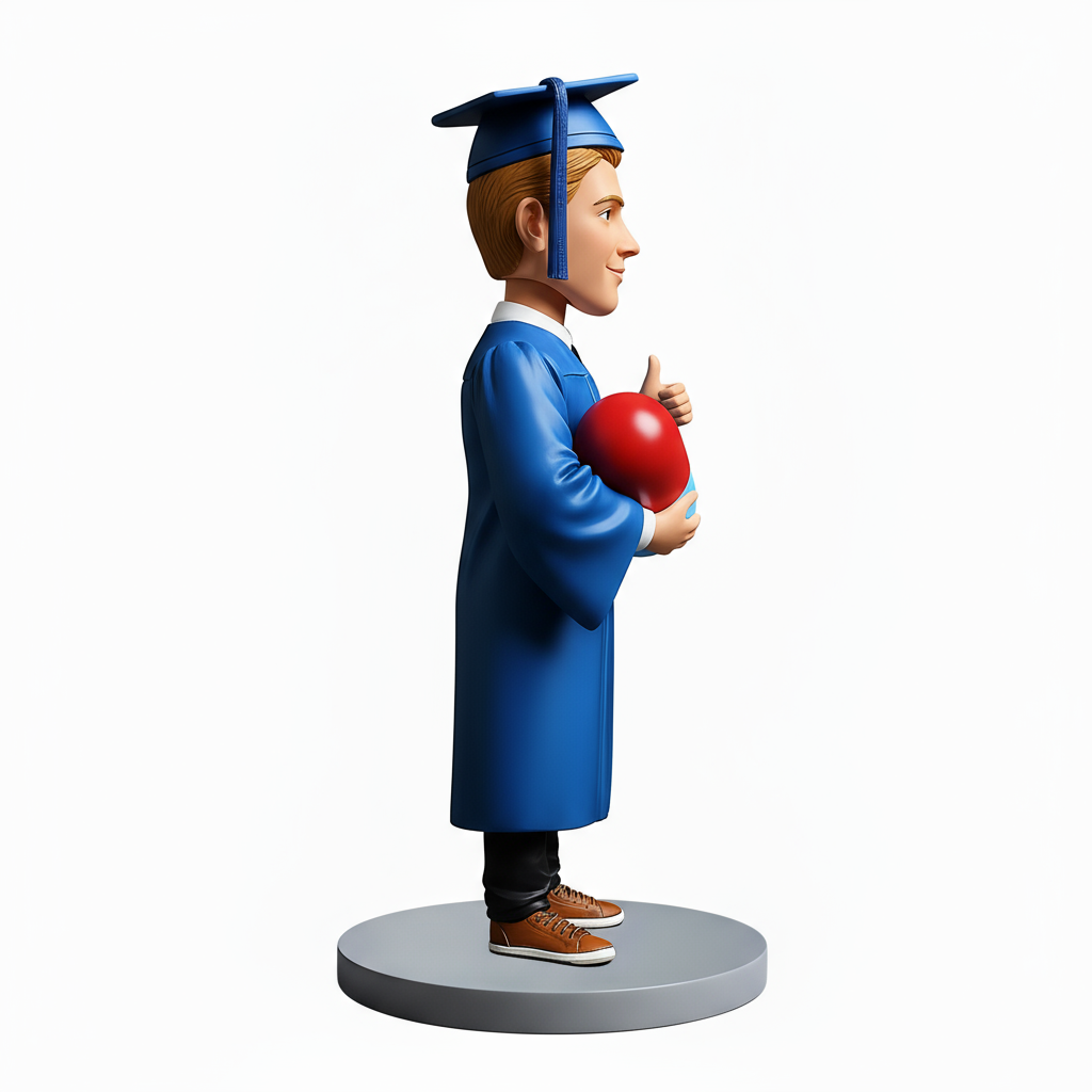 Male Pharmacy Graduate Custom Bobbleheads - PharmD Graduation Gifts