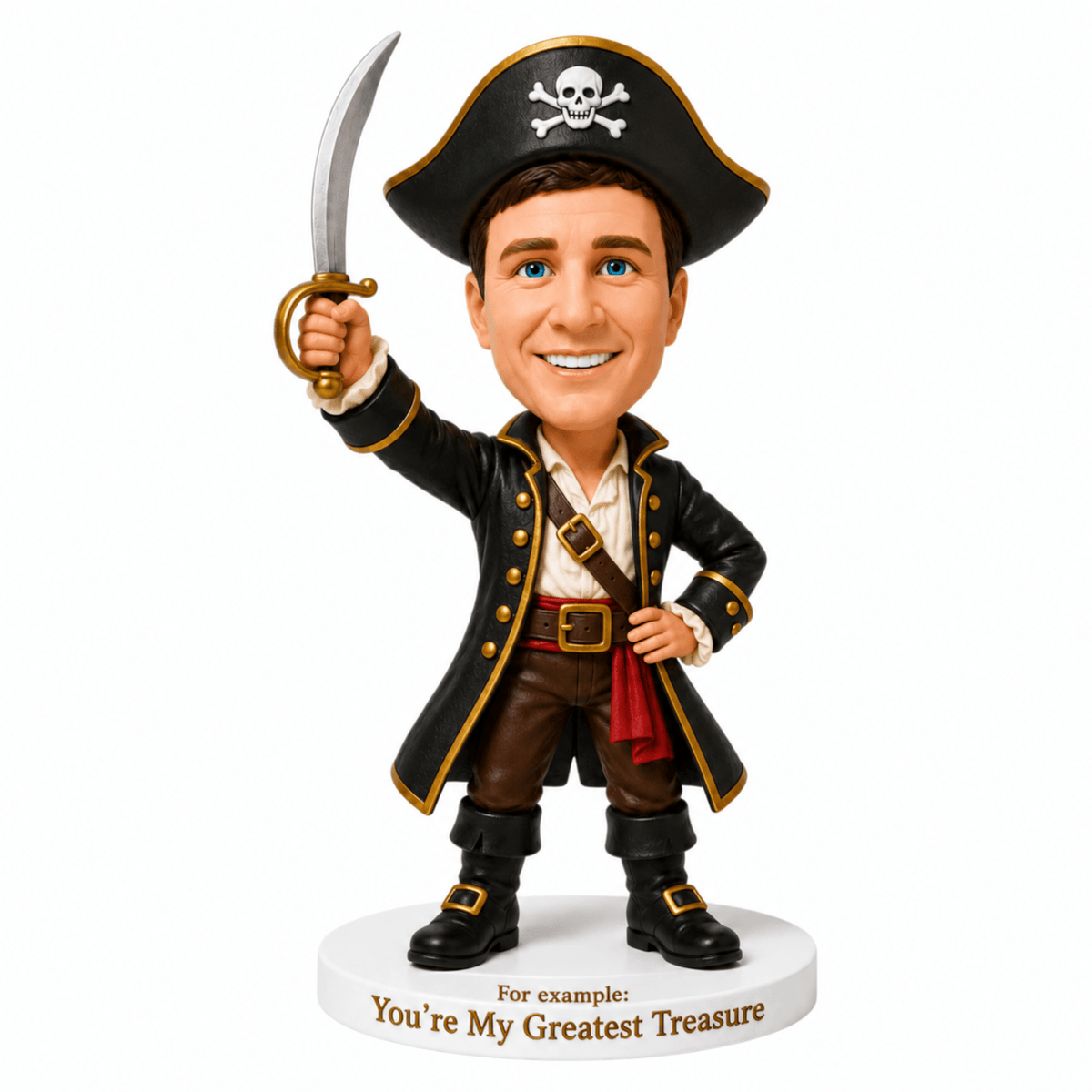 Custom Pirate Bobbleheads – Customizable Outfit & Pose