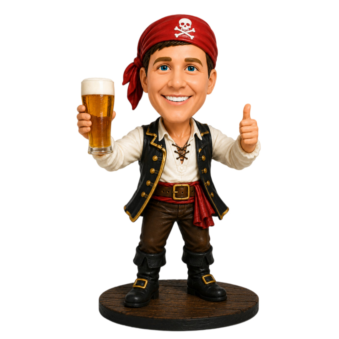 Custom Pirate Bobbleheads –--- Customizable Outfit & Pose