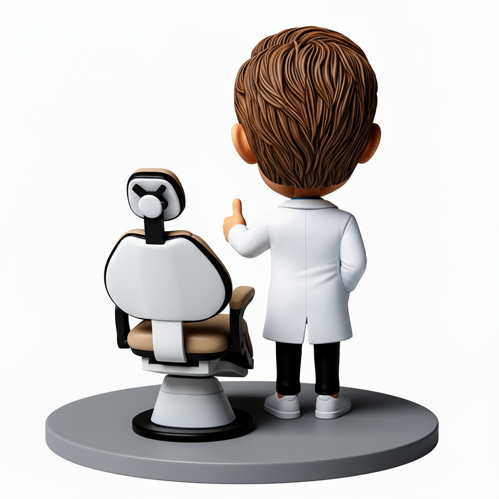 Male Dentist Giving a Thumbs Up Custom Bobbleheads - Customizable Pose & Outfit