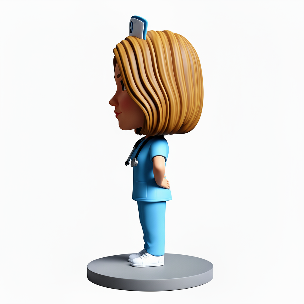 The Nurse Holding Folder Custom bobbleheads - Perfect Gift for Nurse - Customizable Pose & Outfit