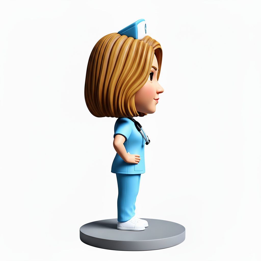 The Nurse Holding Folder Custom bobbleheads - Perfect Gift for Nurse - Customizable Pose & Outfit