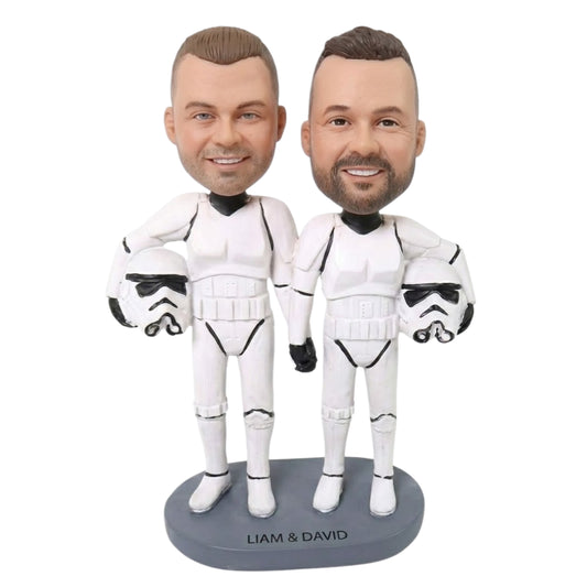 Presents for Gay Couples – Custom Star Wars Warrior Bobbleheads | Customize Any Outfit & Pose