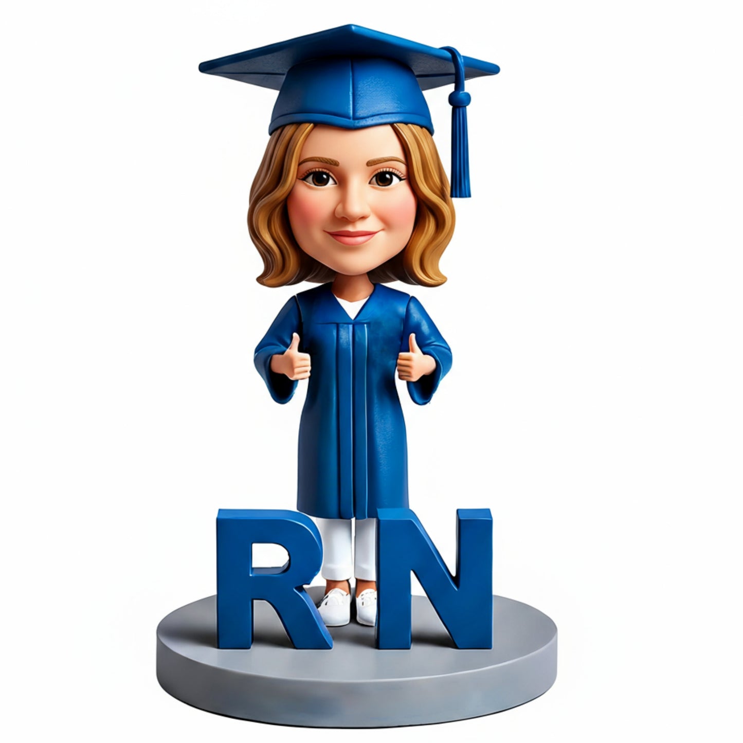 Registered Nurse Graduation Custom Bobbleheads - Perfect Gift for Nurse - Customizable Pose & Outfit