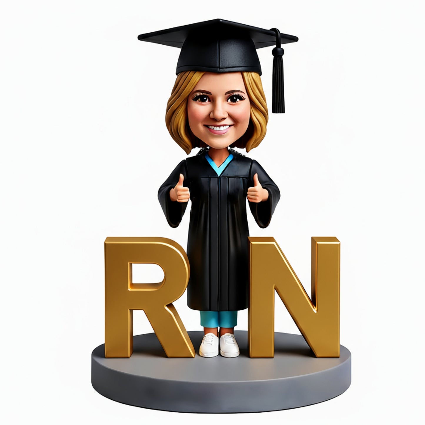 Registered Nurse Graduation Gifts Custom Bobbleheads - Perfect Gift for Nurse - Customizable Pose & Outfit