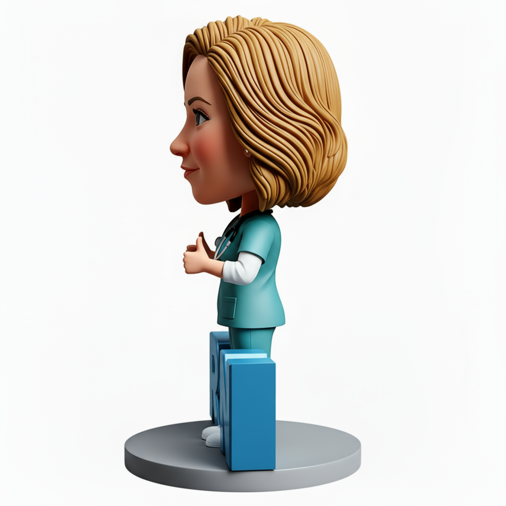 RN Nurse Graduation Custom Bobbleheads - Perfect Gift for Nurse - Customizable Pose & Outfit