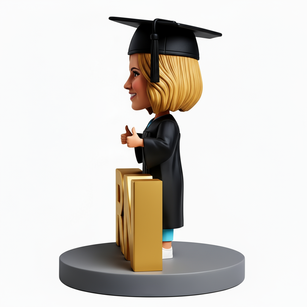Registered Nurse Graduation Gifts Custom Bobbleheads - Perfect Gift for Nurse - Customizable Pose & Outfit