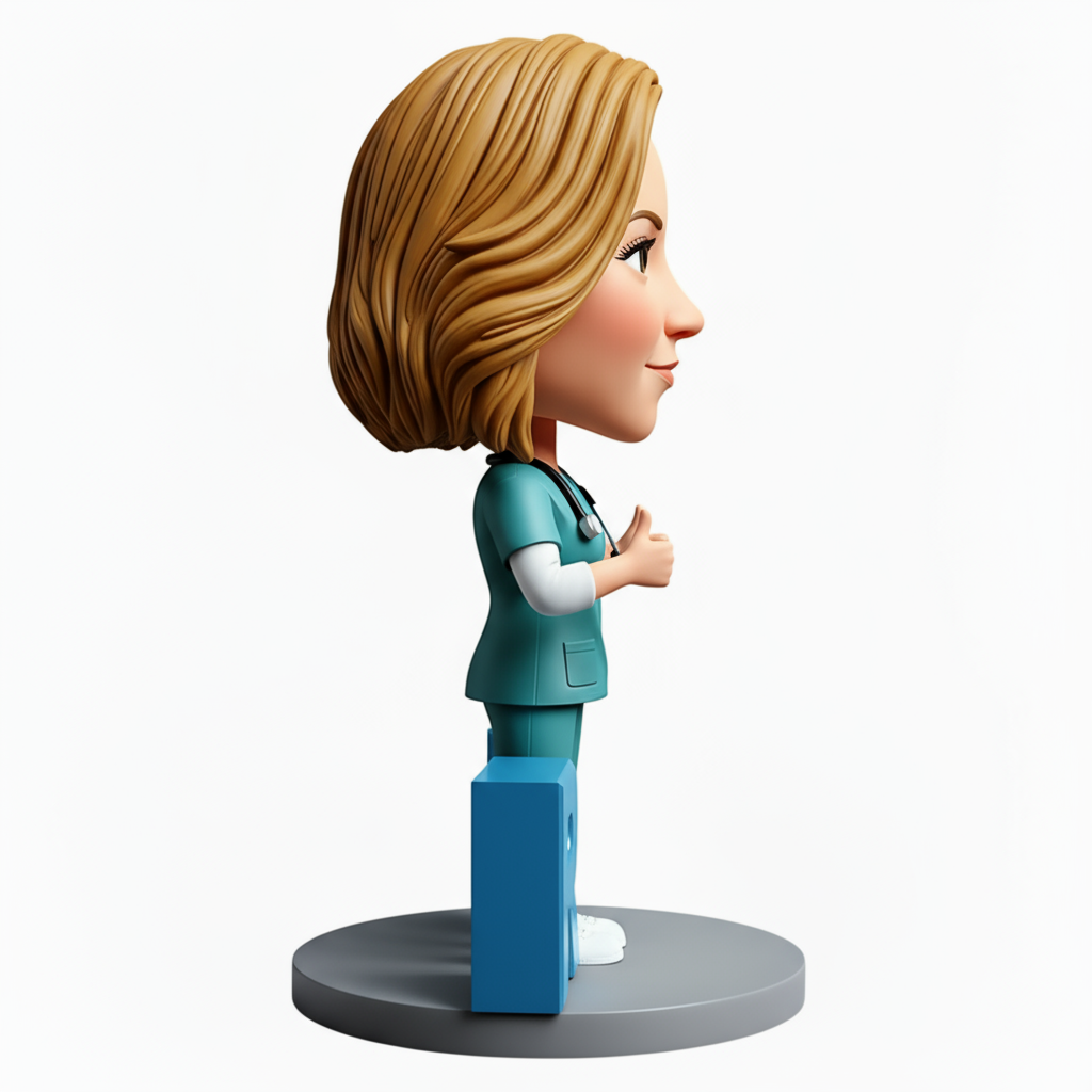 RN Nurse Graduation Custom Bobbleheads - Perfect Gift for Nurse - Customizable Pose & Outfit