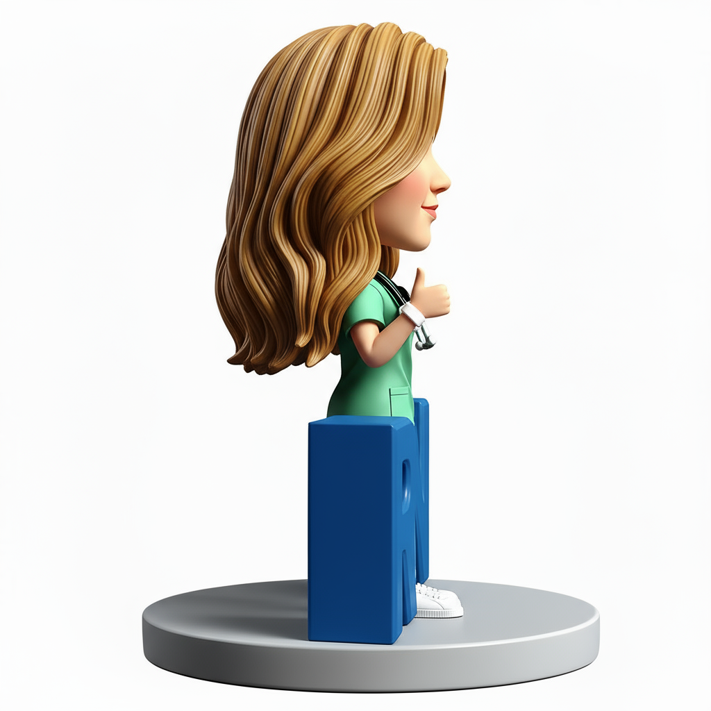 RN Graduation Custom Bobbleheads - Perfect Gift for Nurse - Customizable Pose & Outfit