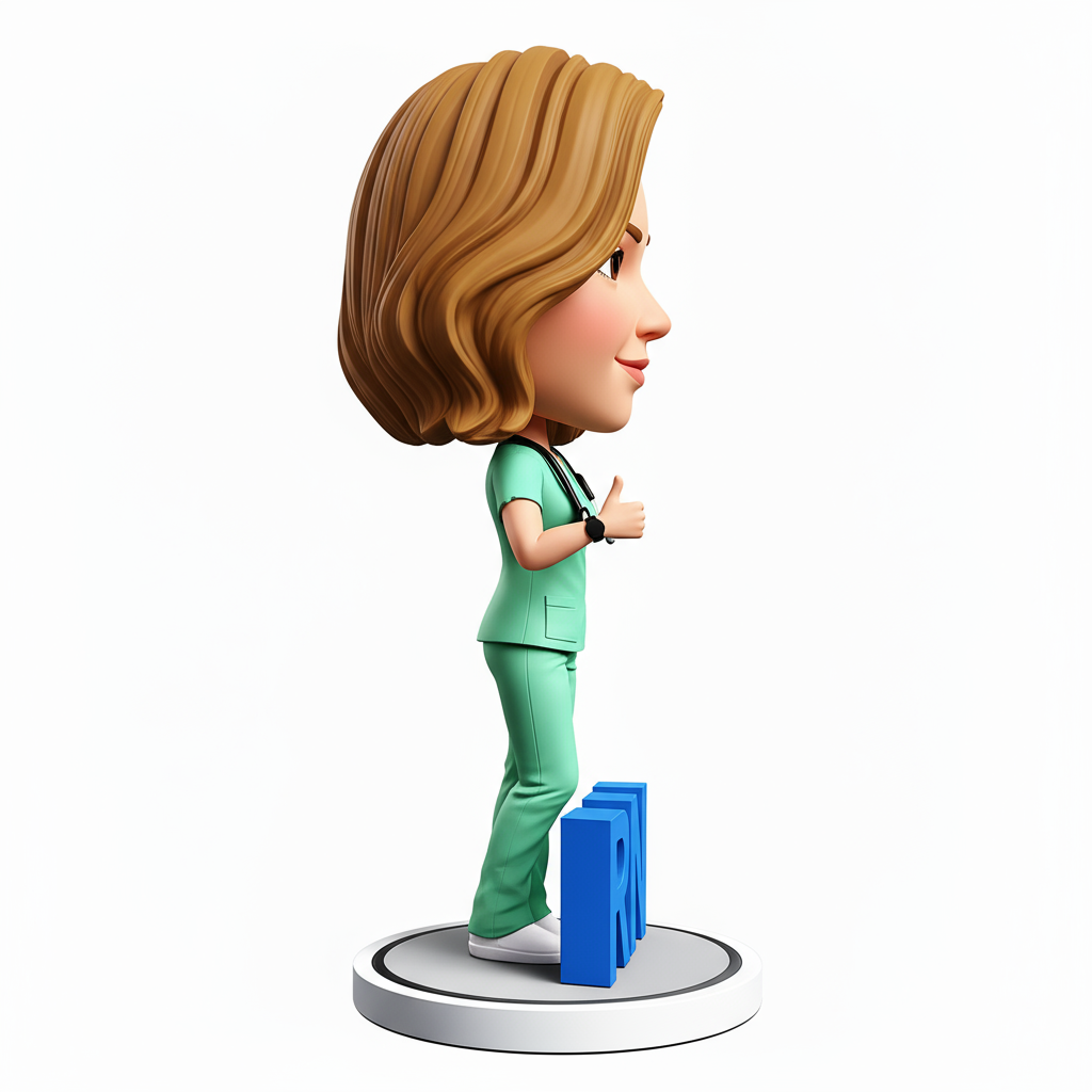 RN Nurse Custom Bobbleheads - Perfect Gift for Nurse - Customizable Pose & Outfit