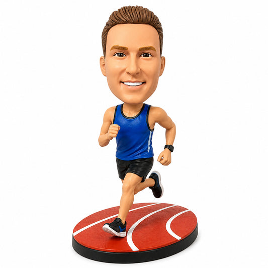 Custom Runner Bobbleheads –- Customizable Outfit & Pose