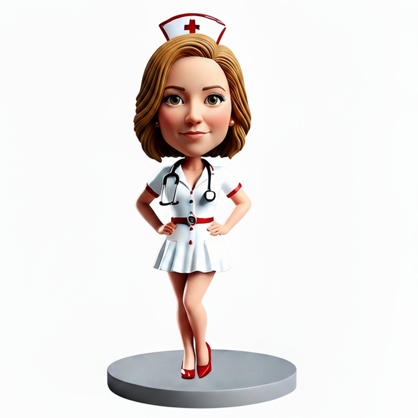 Sexy Female Nurse Custom Bobbleheads - Perfect Gift for Nurse - Customizable Pose & Outfit