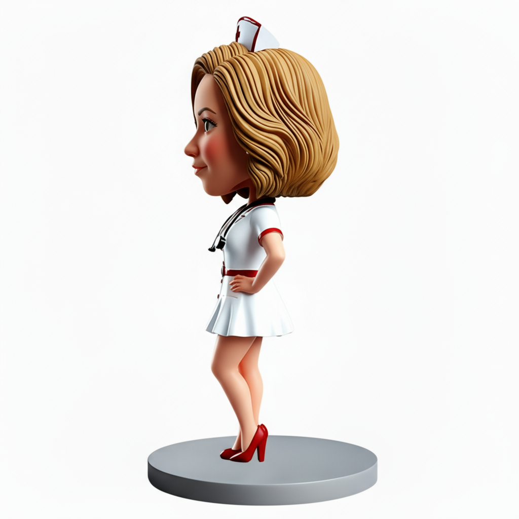 Sexy Female Nurse Custom Bobbleheads - Perfect Gift for Nurse - Customizable Pose & Outfit