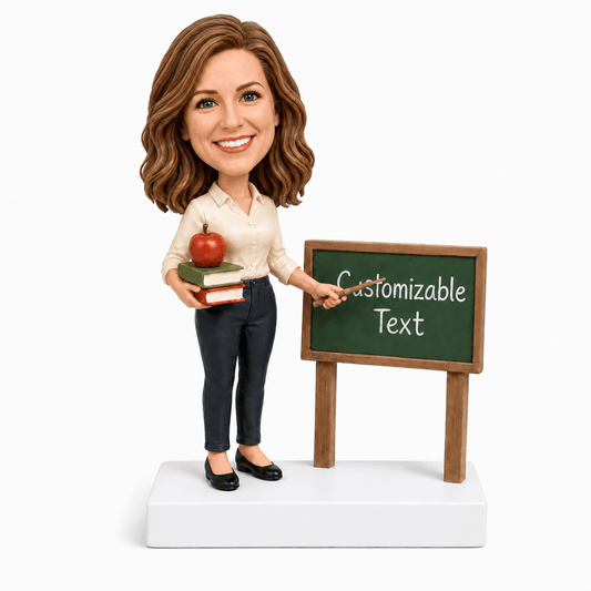 Custom Teacher Bobbleheads –-- Customizable Outfit & Pose