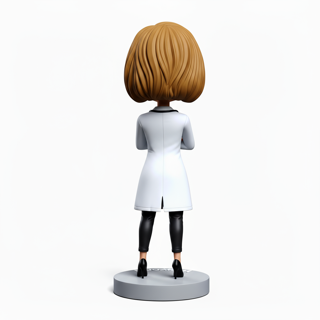 Personalized Female Doctors Bobbleheads | Gift for Lady Doctor - Customizable Pose & Outfit