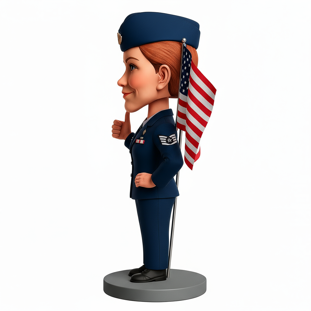 Female Air Force Officer Custom Bobbleheads